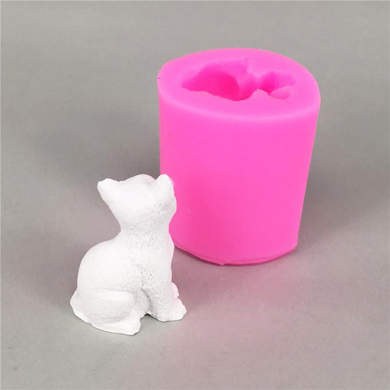 Small Cat Candle Mold Soap Mold Chocolate Mold 3D Soap Molds Cake Decorating Tools