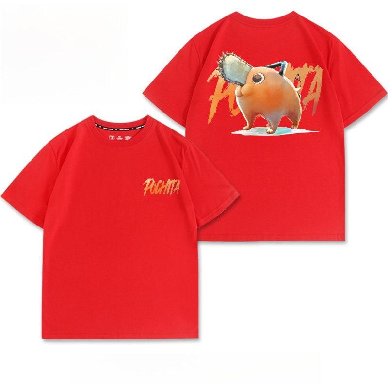Pochita Chainsaw Unisex Anime Printed Tshirt Unisexs and Womens Tshirt Unisexs Top Sports Tshirt 2026 Summer New Tee