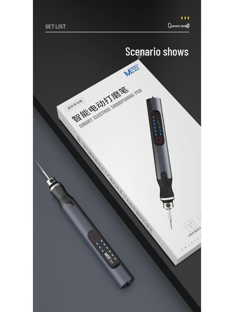 Electric Handheld Wood Carving & Polishing Tool - Mini Grinder & Engraving Pen