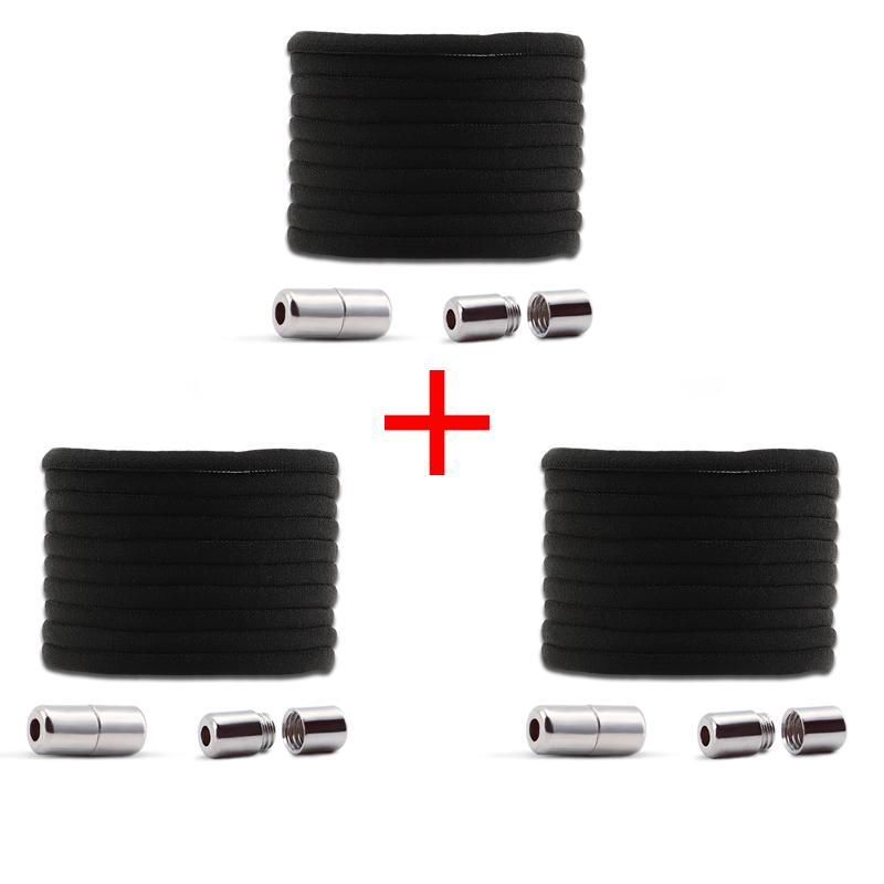 New Unisex with Metal Buckle for Quick on/Off Suitable for A Variety of Shoes Half-Circle Elastic Shoelaces 1Pair/3Pair