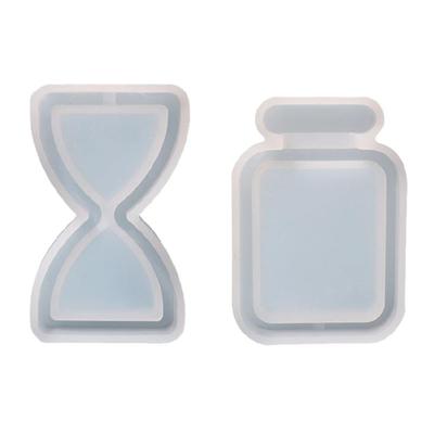 Resin Shaker Mold Quicksand Resin Casting Epoxy Silicone Mold for DIY Keychain