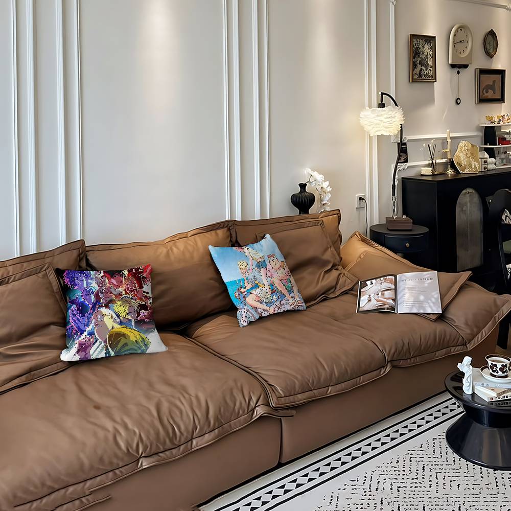 Anime S-Sakamoto-Days Kissenbezug Kissenbezug Deko Kissenbezug Bedruckter Kissenbezug für Couch