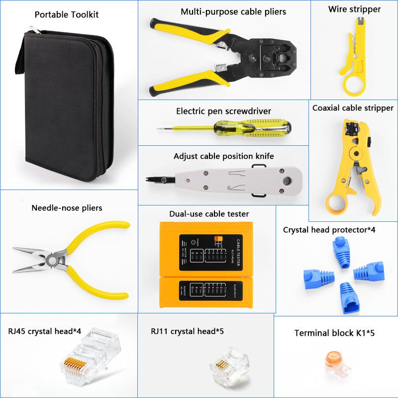 Wire Stripper Screwdriver Wire Stripper Tool Set with Cable Tester