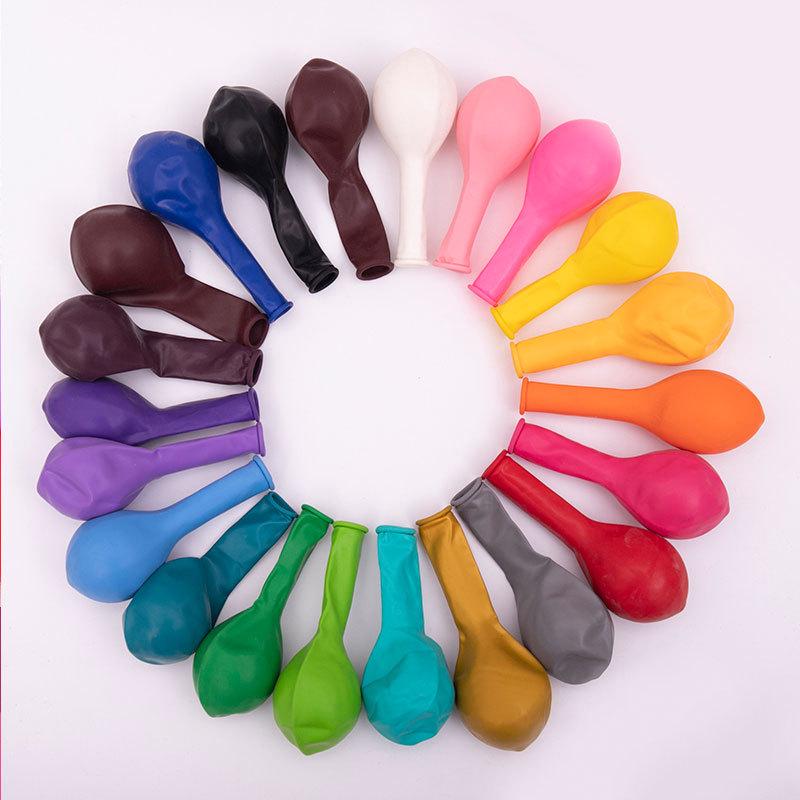 10-inch Wedding Celebration Matte Balloons - Pack of 1.8g Round Latex for Party Decorations & Arrangements.