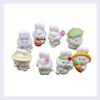 8PCS Lovely Figurine Rabbit Miniatures Fairy Garden  Moss Terrarium Decor DIY Craft Doll House Accessories