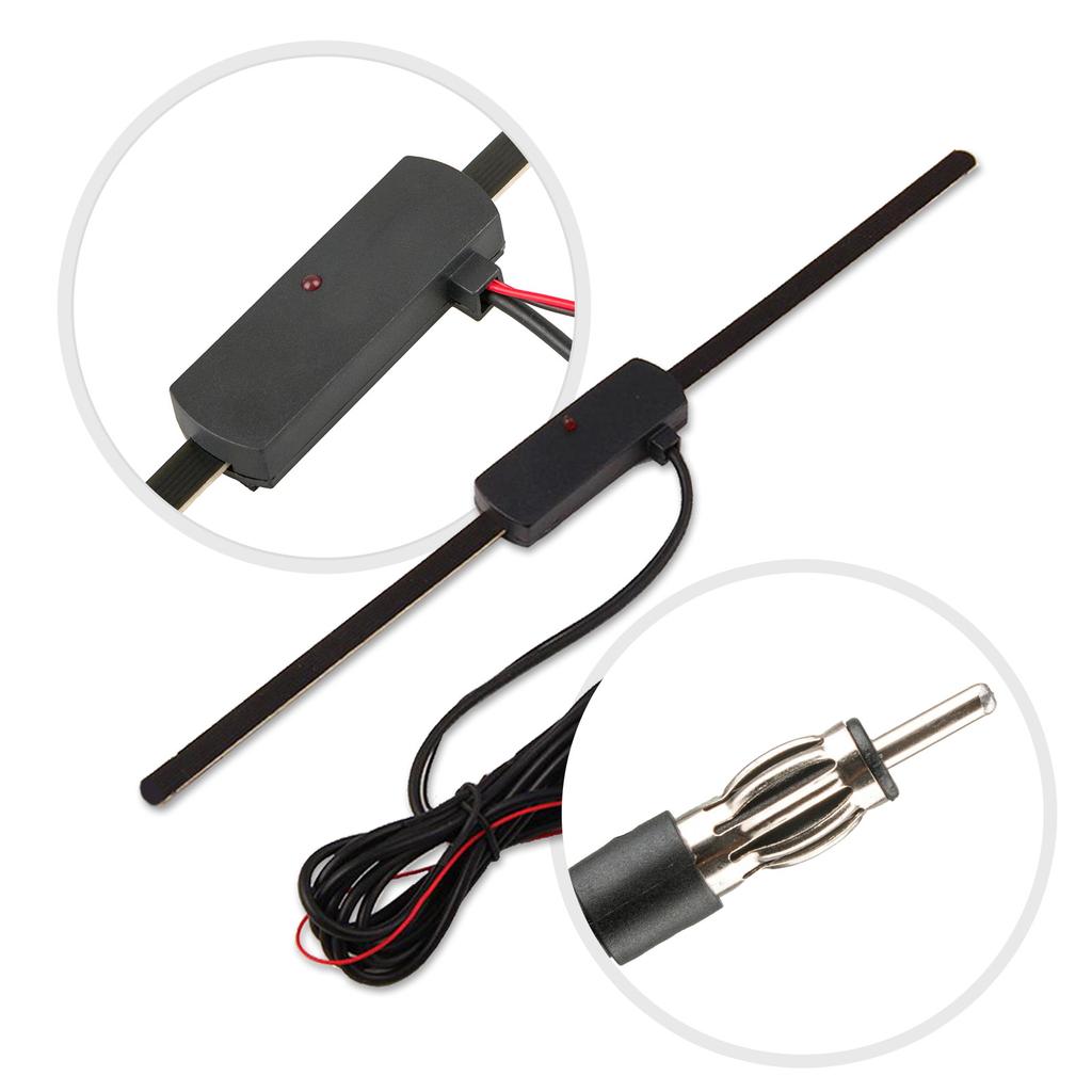 Car  Universal Antenna Booster FM/AM Radio Antenna Windshield Mount 12V Signal Amplifier Electronic For Subaru Ford Toyota Opel