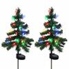 Solar Christmas Trees Lights IP44 Waterproof Lighting Modes Outdoor Christmas Tree for Yard Families Outdoor Decor