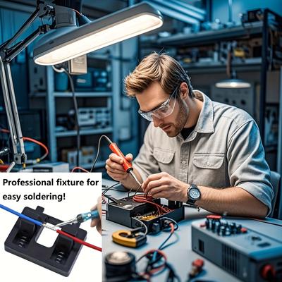 1ks Profesionální svorka pro pájení drátů - Pružinová, lehká a nastavitelná pájecí stanice, Ideální pro opravy elektroniky a DIY projekty