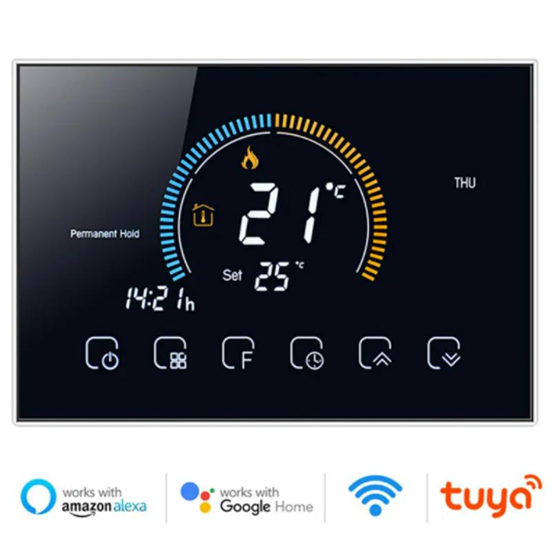 Tuya WiFi/NonWiFi Opt. Smart Life Thermostat Floor Heating Water/Gas Boiler Remote Controller for Google Home Alexa App Fuel Injectors 6