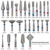 Diamond/Stainless Steel Professional Ceramic Nail Drill Bit Set Electric Manicure Nail File Bit For Acrylic Gel Nails And Cuticl