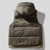 Fashion Autumn Winter Sleeveless Jacket Men Outerwears Hooded Casual Thick Warm Vest