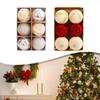 Holiday decoration set 6 Christmas balls wine red and For champagne gold colors diameter 85cm for Christmas tree ornaments