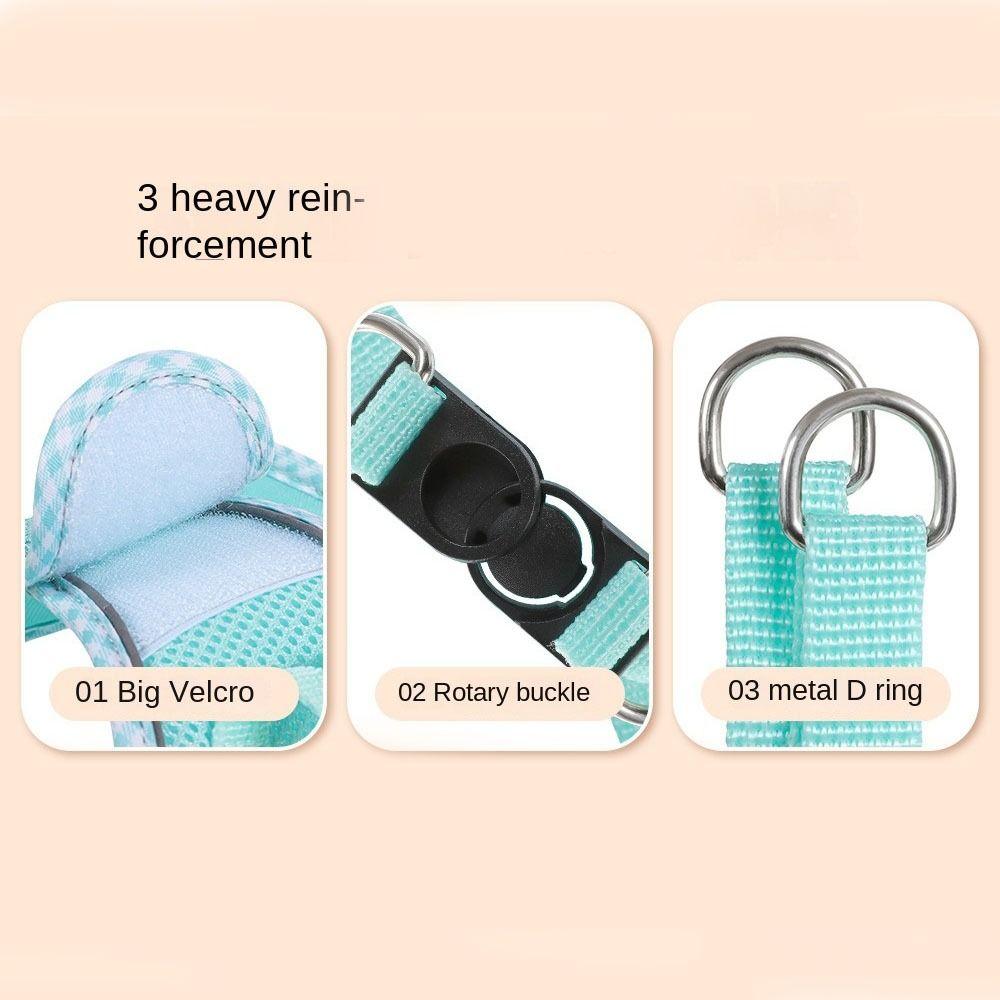 Reflective Puppy Cat Harness Breathable Dog Vest Dog Harness Leash for Small Medium Dogs