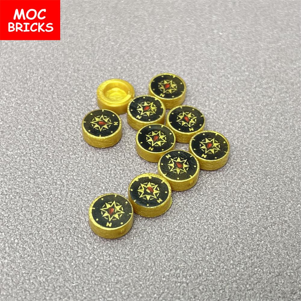 MOC Bricks Treasure Map Compass little hamster Accessories Building Blocks DIY Model Toys Dolls For Kid