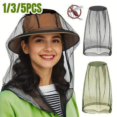 Extra-Large Mosquito Nets with Face Mask Attachments, Fine Mesh for Bug Protection, Compatible with Hats/Heads,Suitable for Fishing And Hunting