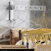 Retractable No-Punch Clothes Drying Rack for Indoor/Outdoor Use