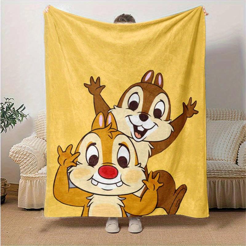 1 ks, "deka Chip a Dale Měkká a útulná Domácí dekorace na pohovku, postel, Cestování, Kempování, Auto, Pláž, Kancelářské zdřímnutí Perfektní dárek pro přátele"
