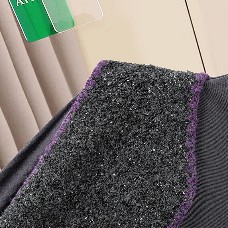 Women's Wool Blend Sparkle V-Neck Knit Vest