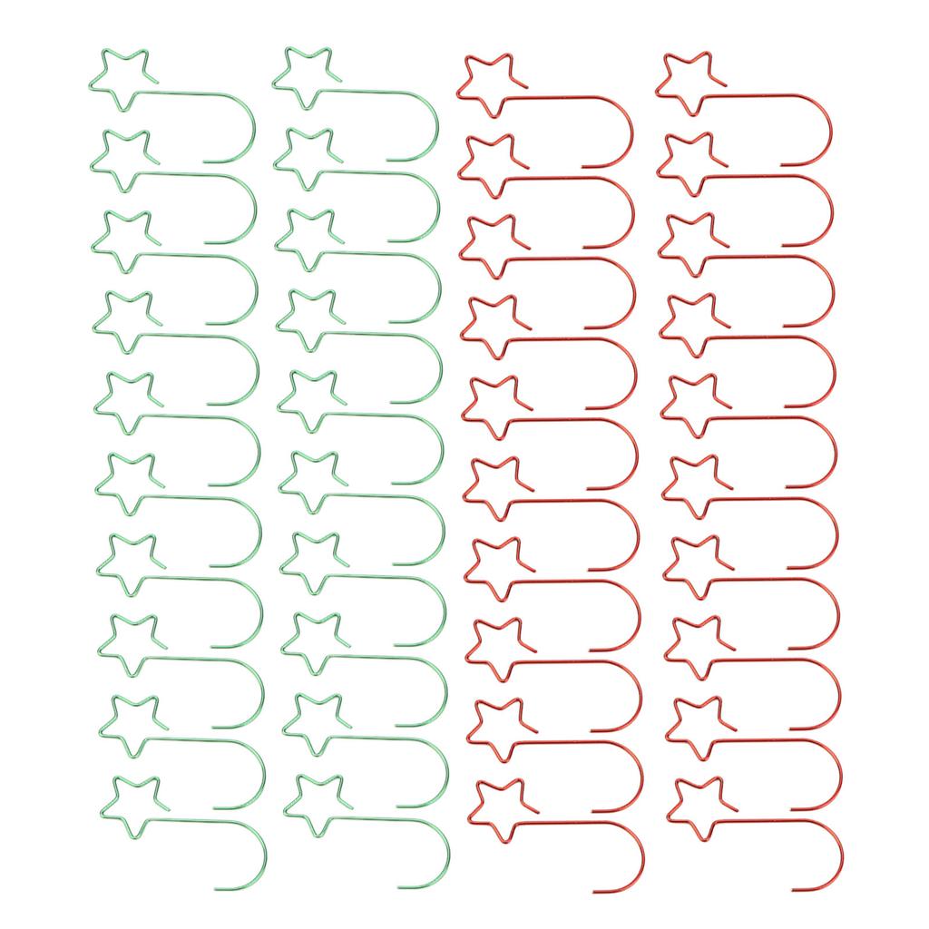 40 Pcs Metal Hook Five Pointed Star Christmas Party Decoration Hook Metal Hook S Hook Flower Hoo