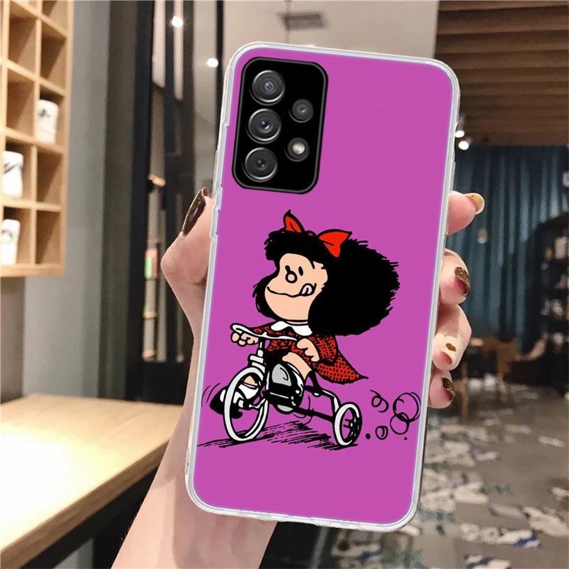 Cartoon Niedliche Mafalda Weiche Handyhülle Für Samsung Galaxy A52 A42 A32 A12 A22 A51 A50S A30S A20S A10S A71 A41 A31 A21S A40 A20E A7
