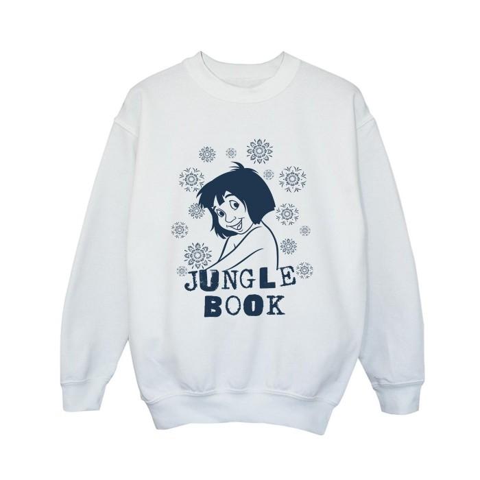 Dschungelbuch Jungen Mowgli Blumen Sweatshirt