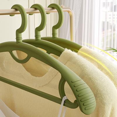 5PCS Hanger Multi-functional Wide Shoulder Anti-skid Drying Rack Thickened Clothes Drying Support Plastic Drying Rack