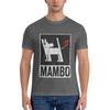 White Dog Mambo Classic Tshirt Shirts Graphic Tees Mens White T Shirts Animal Print Shirt For Boys