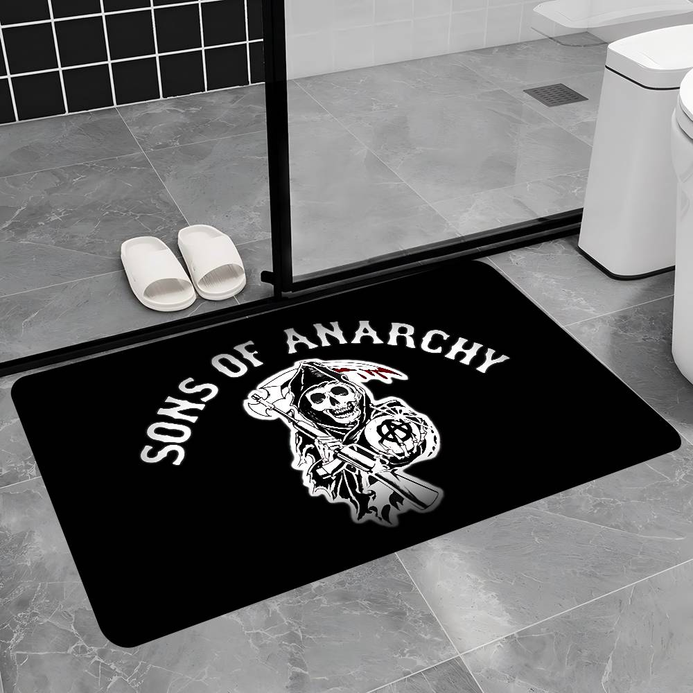 Sons Of Anarchy TV.webp Floor Mat Rectangle Anti-slip Home Soft Badmat Front Door Indoor Outdoor Mat Hotel Decor Mat