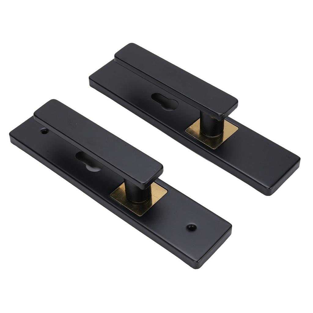 Keyed Entry Door Lever Set Interior Exterior Indoor Bathroom Bedroom Lock Silent Aluminum Alloy