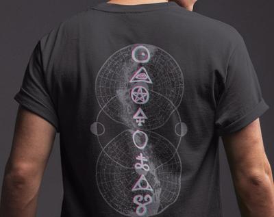 Glitch Occult Esoteric Shirt, Edgy Goth Pagan Aesthetic Clothing Graphic T Shirts Retro Streetwear High-quality Men New Tee
