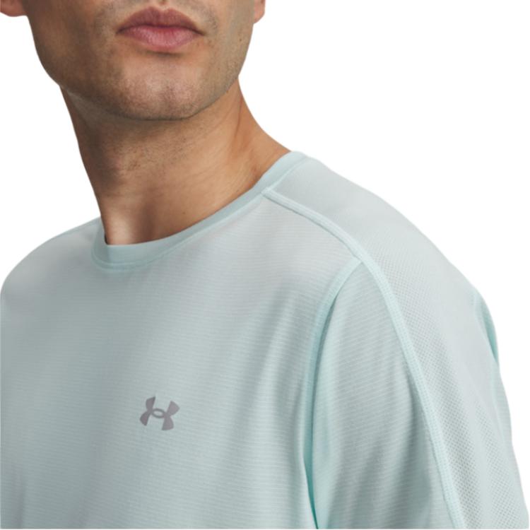 Under Armour Velociti Reflect Lightweight Training Fitness Breathable Sweat-Wicking Basic Versatile Short Sleeve T-Shirt Men Tops 6009518-703