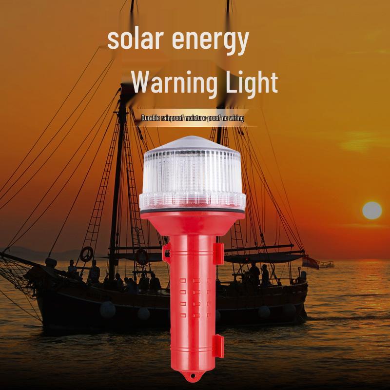 Jujingyang JY-2026 LED Solar Beacon & Signal Light with Tricolor Flashing Function