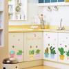 Creative Potted Plant Wall Sticker Self-Adhesive PVC Decal for Home Kitchen Cabinet Glass Window Door Decor