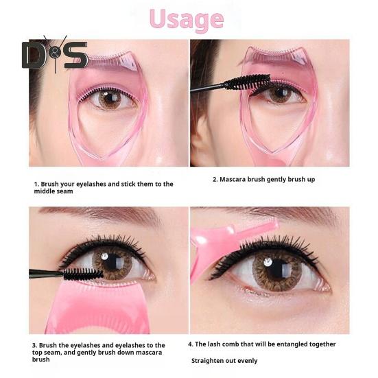 10Pcs Mascara Lash Guard Set Curved Comb Design 3-in-1 Mascara Shield Applicator Easy To Use Eyelash Applicator Tool for Perfect Makeup
