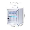 12-Slot Aluminum Alloy Mobile Phone Storage Box