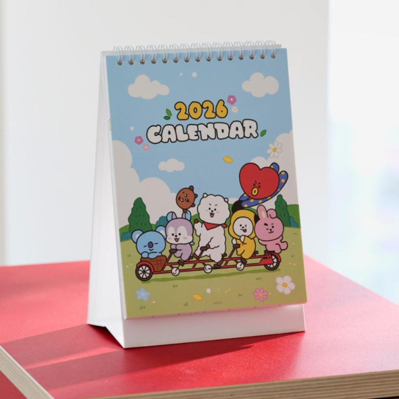BT21 2026 Desk Calendar