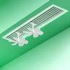 3Pcs Anti Direct Blowing Air Outlet Guide Fan Wall Mounted Air Conditioning Ventilator  Office