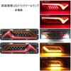 LED Truck Tail Light Waterproof and Dustproof Tail Light Flowing Turn with Cable for Light and Agricultural Vehicles - High-Brightness, 5-Function