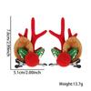 Christmas Hair Stylish Accessories With Cute Plush Antlers And Festive Decorations Women For