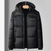 Men's Winter Warm Quilted Hooded Jackets Casual Windproof Padded Coat Thicken Parka Jacket for Men Full Zip Windbreaker Insulated Jackets with Hood