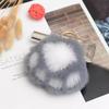 Cute Cartoon Faux Mink Fur Cat Paw Keychain Pendant