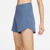 Nike Dri-FIT Bliss High-Waisted Training Shorts Women Bottoms Blue DX6019-491