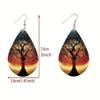 A complete set of 16 pairs of new earrings, earrings, colorful abstract small water droplets, magic earrings, fashionable and simple wind earrings.