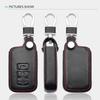 Leather Car Key Case For Toyota Camry Rav4 Highlander Land Cruiser Harrier 3 Button Smart Keyless Remote Control Protector Cover