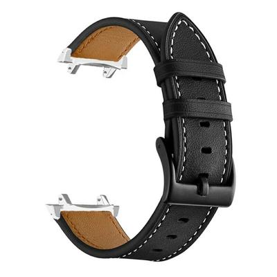 Faserleder-Uhrenarmband für Huami Amazfit T-Rex 2 Nahtlinie Schnellverschluss Ersatzarmband