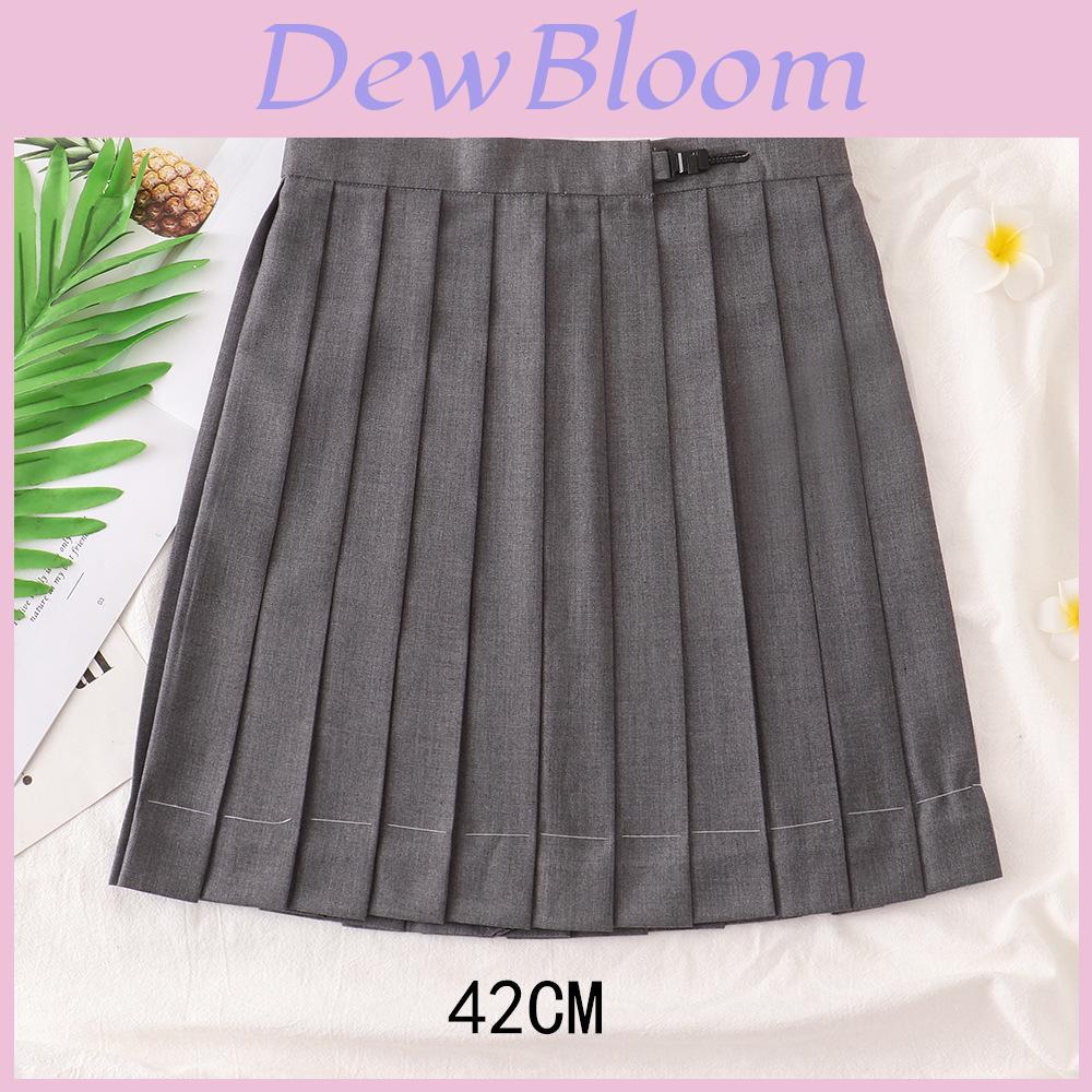 Uniform Pleated Skirt With High Waist For Students Summer College Style