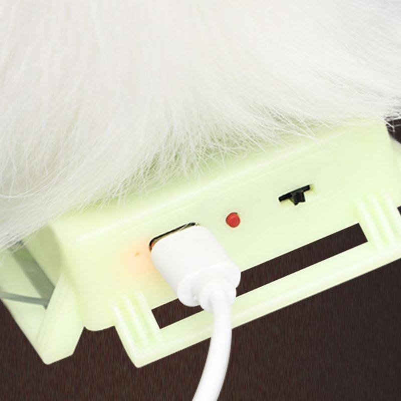 Lovely Plush Tail Cats Tail for Halloween Carnival Birthday Party Remote Control Wagging Tail Anime Cosplay Accessories