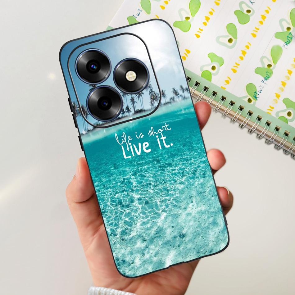 For Itel S23 Plus S681LN case itel S23 S665L Fashion Elegant Painted Soft Silicone TPU Phone Back Cover For Itel S23+ S23Plus