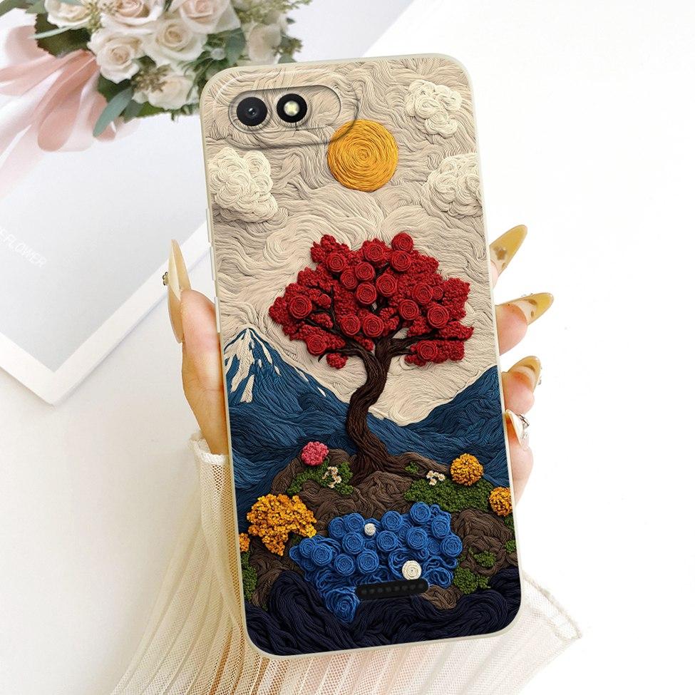 Casing For Redmi 6A Cover Fashion Cartoon Cute Funny Painted Silicone Phone Case M1804C3CG M1804C3CH M1804C3CI