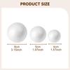 Mixed Size Foam Balls for Crafting Polystyrene DIY Foam Balls for Holiday Decoration & Christmas Art Projects Fun Arts Modeling